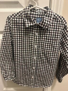 🎉BUNDLE 10 for $20🎉GAP KIDS • Boys Black and White Check Button-Down Shirt